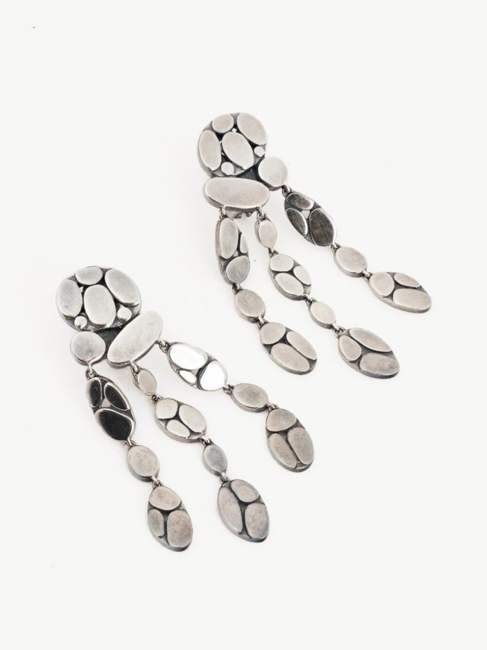 John Hardy Kali Sterling Silver Pebble Drop Earrings